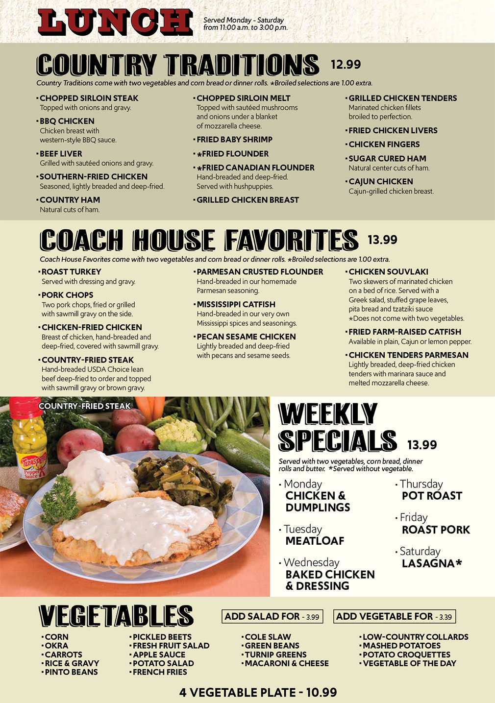 Top 51+ imagen coach house menu prices